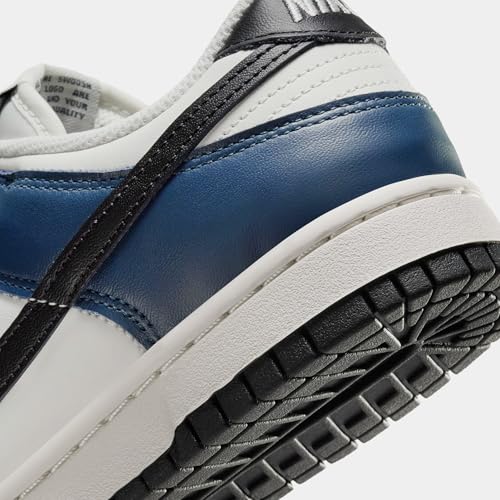 Dunk Low Womens Lifestyle Shoes (Armory Navy/Black/Sail) (HM6192-478, Black/Blue)3