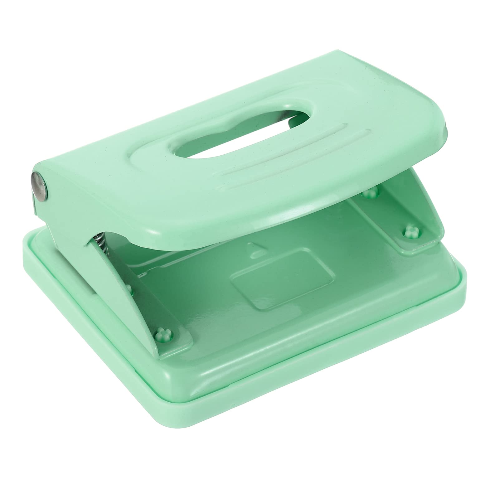 PATIKIL 1/4" 2 Hole Paper Punch, Metal Hole Puncher 8 Sheet Punch Capacity Adjustable Hole Punch for Office and Home Supplies Green - Image 3