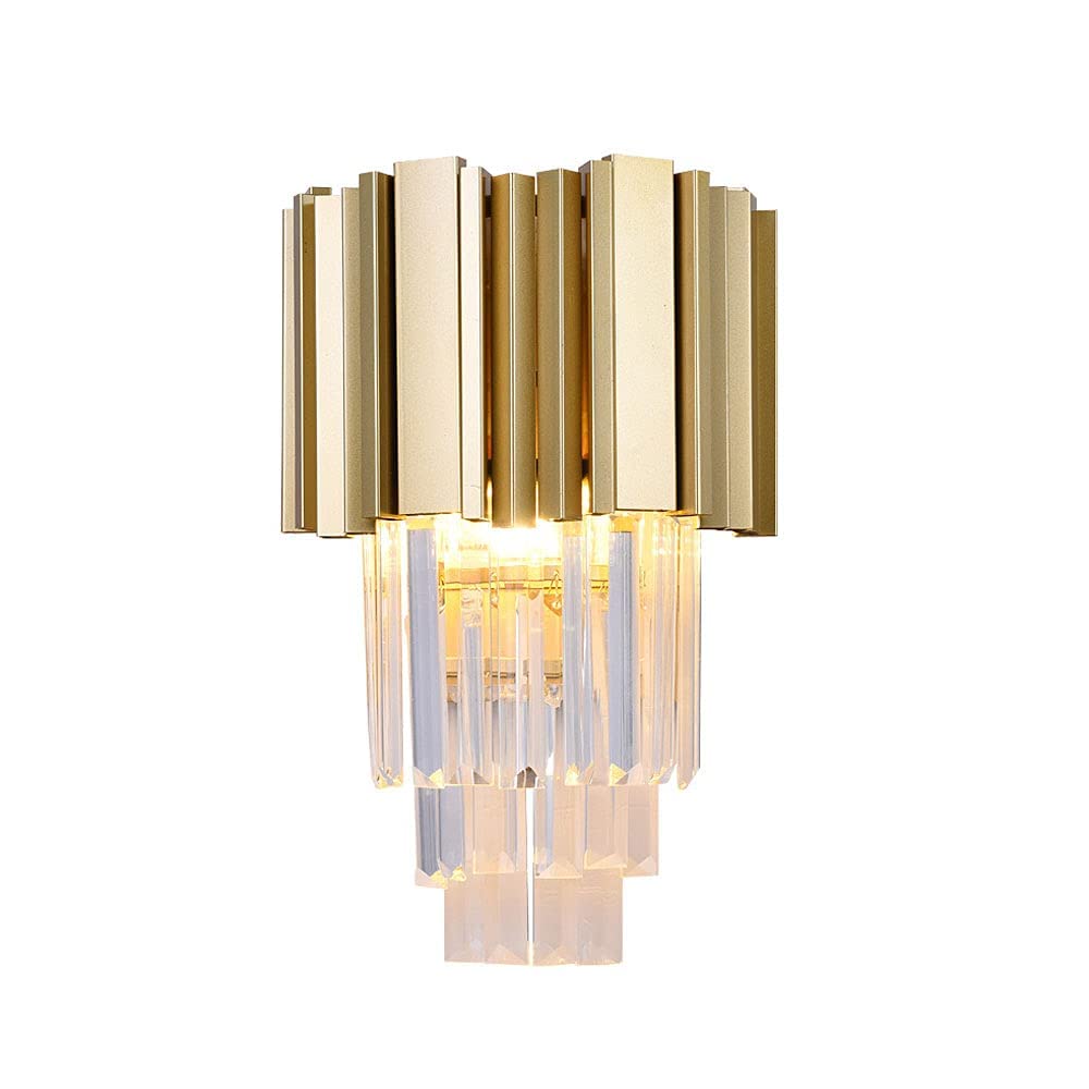 Lámpara de pared E14 con acabado de oro nórdico para una iluminación interior eficiente
