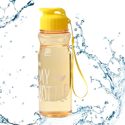 Grande bottiglia d'acqua per lo sport, a prova di perdite, bottiglia d'acqua di grande capacità, borraccia sportiva con chiusura sicura e buona per palestra e sport