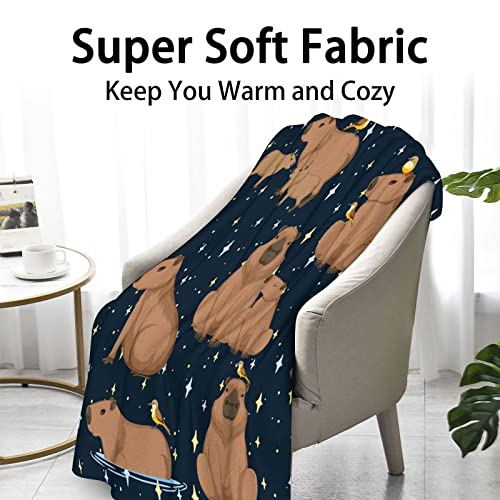 Throw Blanket for Teen - 50x60 Inches Throw Size - Soft Fluffy Cozy Blankets Gift - Black Cute Blanket Throws for Living Room Decorative