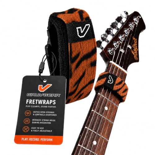 Image of Gruv Gear FW-1PK-TIG-MD Medium FretWraps Wild 'Tiger' String Muter (Tiger)