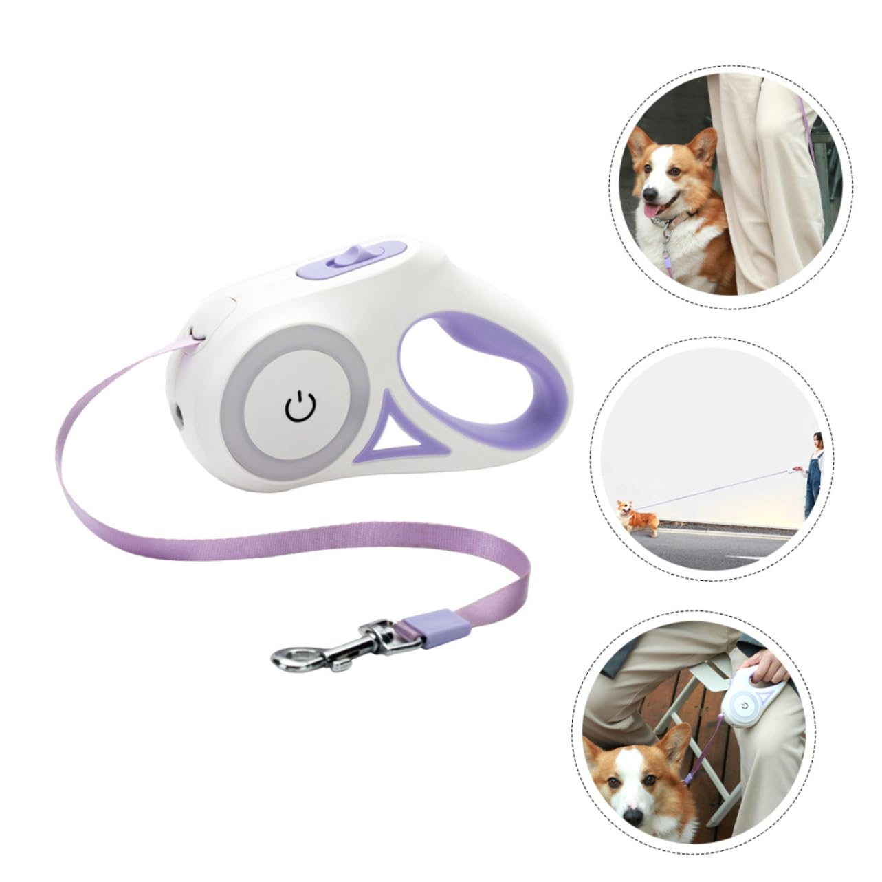 YARNOW Correa Retráctil Automática para Perros Correa Larga Luz Led para Pasear Mascotas para Entrenamiento De Perros
