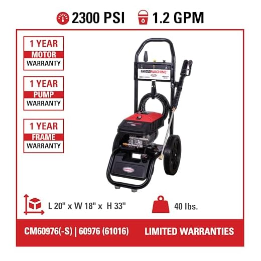 Simpson Clean Machine 2300 PSI Pressure Washer