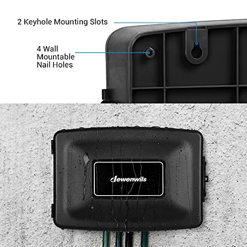 DEWENWILS Extension Cord Connection Box, Outdoor Plug Cover for Electrical Connections, Ideal
