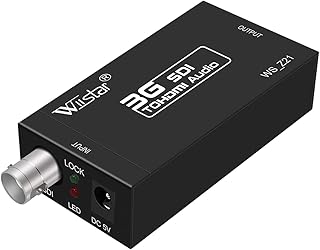 SDI to HDMI Converter Adapter Full HD 1080P Mini 3G/HD -SDI HDMI Adapter Support HD-SDI and 3G-SDI Signals for Camera CCTV