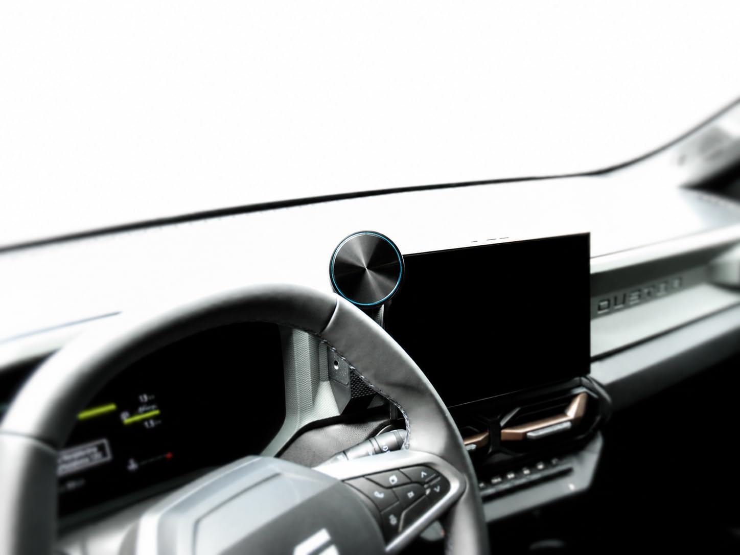 Supporto magnetico per cellulare con funzione di ricarica wireless per Dacia Jogger, Duster III, Bigster e Striker, adatto per YouClip, supporto magnetico per cellulare