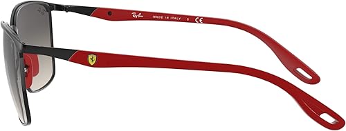 Miniatura 2 de Ray-Ban Rb3673m Scuderia Ferrari Collection Gafas de sol cuadradas, negro, gris, mate, (Matte BlackGrey Gradient Dark Grey)