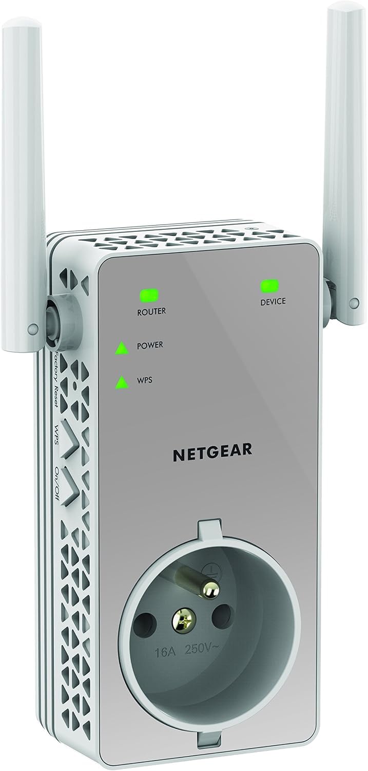 Netgear EX3800 repeter Wi-Fi AC750 Gniazdo wysuwane