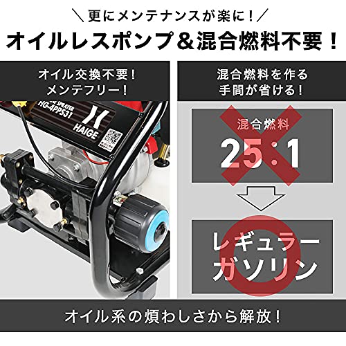 undefined HAIGE(ハイガー) エンジン噴霧器 小型動噴/動力噴霧器 4サイクル エンジン HG-4PPS31 の商品画像 1