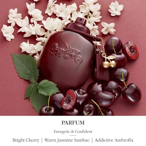 Image of COACH - Cherry Parfum - Women's Fragrance - Floral Chypre Fruity - With notes of Cherry, Jasmine Sambac & Ambrofix