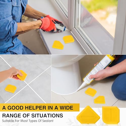 image for Outus 2 Pieces Caulking Tool Set Silicone Sealant Grout Finishing Tool