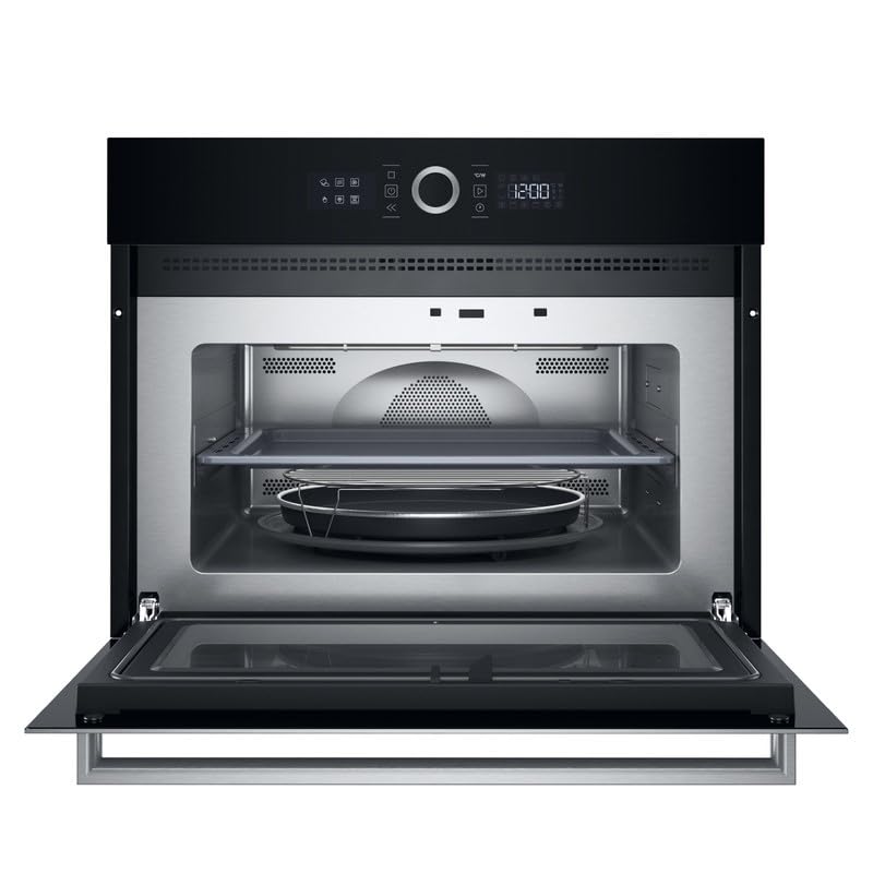 Hotpoint HMW57HMXUK Eingebaute Kombi-Mikrowelle & Grill, 40 l, 900 W Mikrowelle, 1600 W Grill, Lüftergaren, Dynamic CrispFry, automatische Programme, Edelstahl