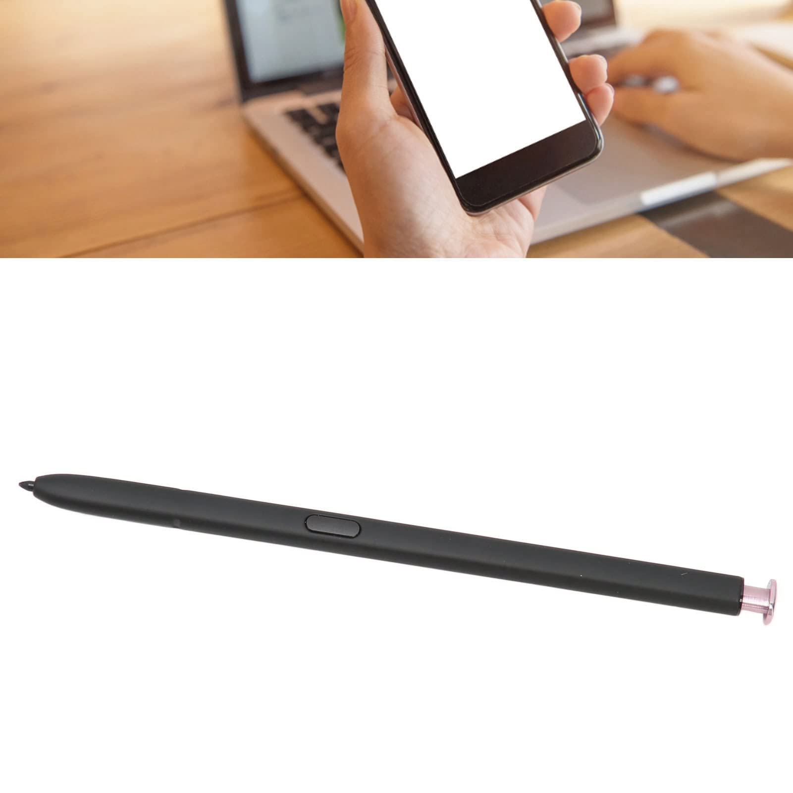Lápiz de Dibujo Capacitivo Digital, Lápiz óptico ABS con Sensibilidad a la Presión 4096 y 2 Recambios para S23 Ultra Todas Las Versiones (Purple)