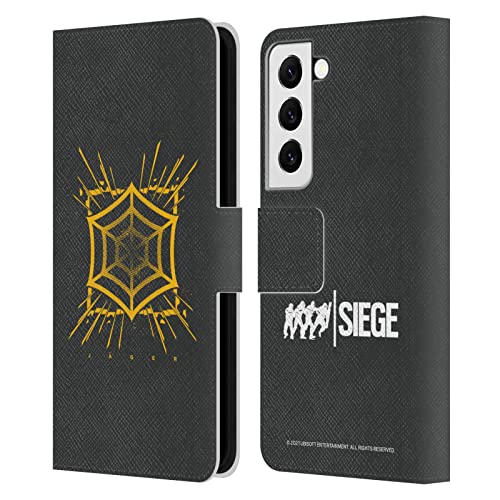Étui portefeuille Tom Clancy's Rainbow Six Siege Jager en cuir pour Samsung Galaxy S22 5G