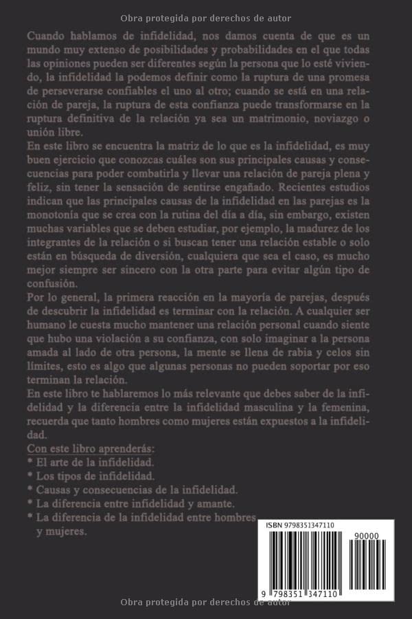 Miniatura 2 de Descubre el arte de la infidelidad, tipos, causas y consecuencias El MANUAL DE LA INFIDELIDAD (Spanish Edition)