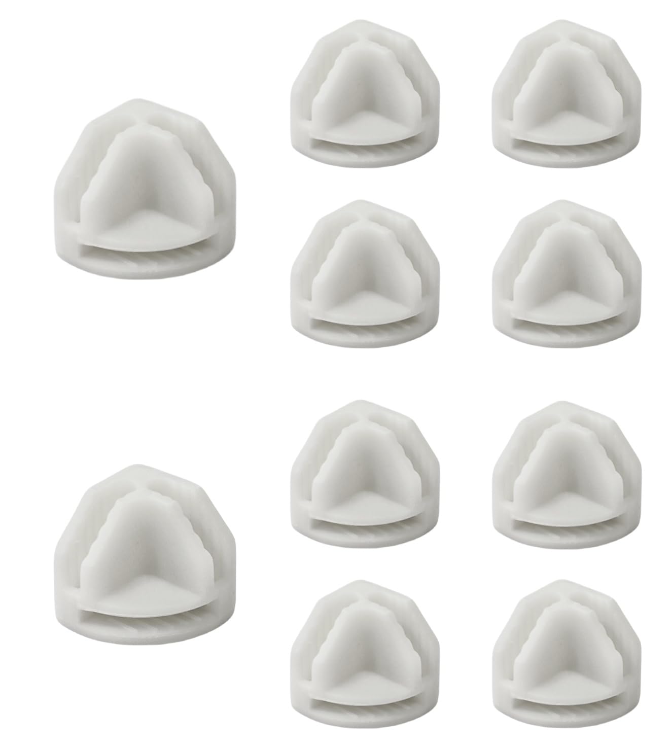 10Pcs Wire Cube Connectors, White Wire Cube Storage Connectors Corner Wire Grid Cube Shelf Plastic Connectors Clips for Wire Cube Storage Shelving Unit and Modular Closet Organizer, SATONBEYI