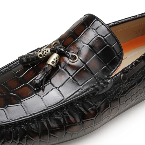 Men's Tassel Loafers, Classic Slip-On Dress Shoes for Mens Leather Driving Moccasin Business Wedding Slip On Loafer Shoes2