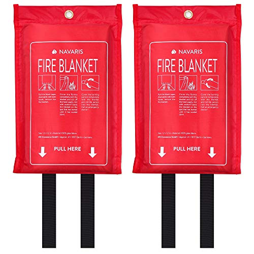 Navaris Fire Blanket for Kitchen (Pack of 2) - 47