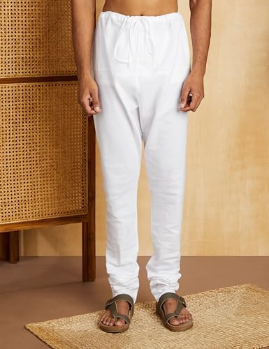 Image of Amazon Brand - Symbol Men Cotton Solid Long Kurta Pyjama Set (2pcs)