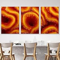 3 Piece Framed Canvas Wall Art Abstract Industrial Modern Art Multicolor Patterns Canvas Prints Home Artwork Decoration for Living Room,Bedroom - 16