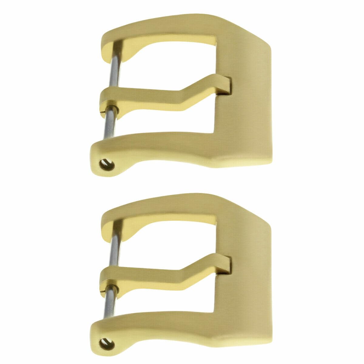 Ewatchparts 2-24MM BRONZE PRE-V SCREW-IN PAM STRAP RUBBER BAND BUCKLE COMPATIBLE WITH 44MM PANERAI WATCH