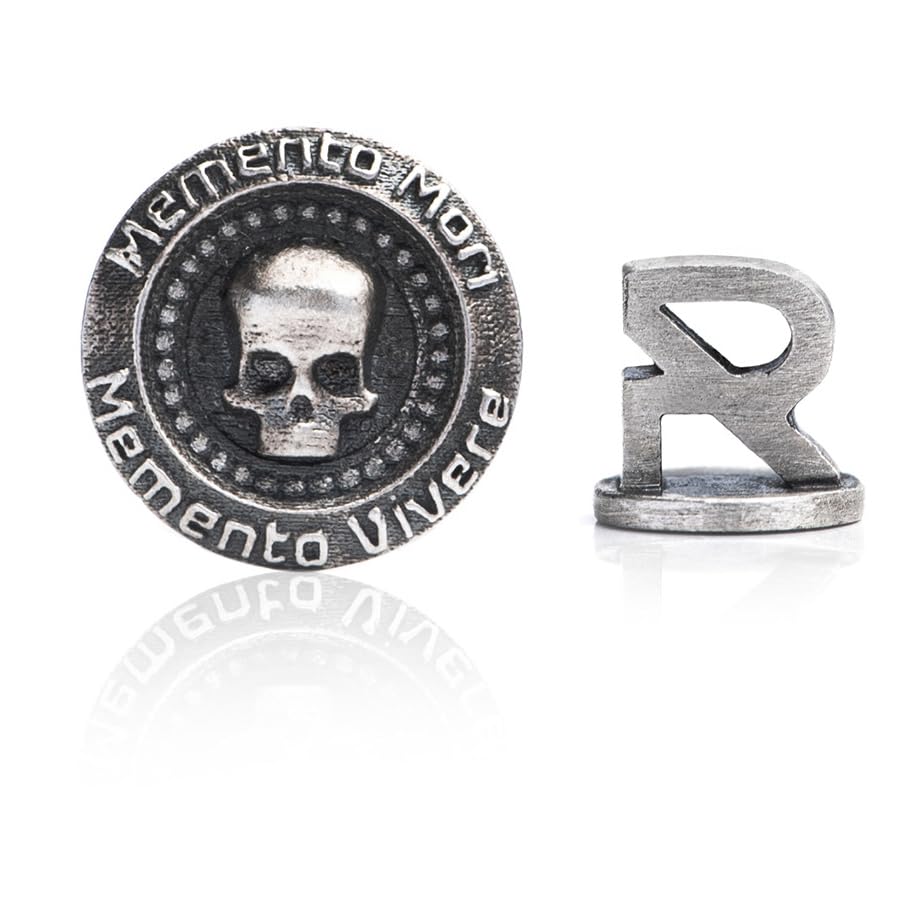Pendientes góticos de calavera pequeños en plata 925 para hombre y mujer
