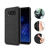 Samsung Galaxy S8 Case, Nillkin [Magic Series] Qi Wireless Charging Phone Case Matte Slim Charger Cover Built-in Four Magnets Compatible with Magnetic Holder for Galaxy S8 - Black