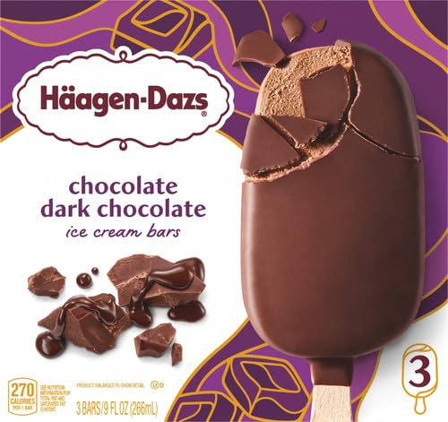 Miniatura 4 de Haagen-Dazs, Barras de helado de chocolate negro con chocolate, 3 unidades (congelado)