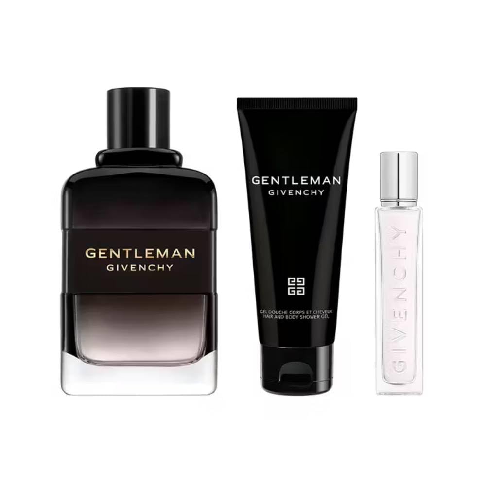 Givenchy Gentleman Boisee Confezione Regalo Uomo Profumo Edp 100ml Gel Doccia 75ml Mini Travel Size 12.5ml