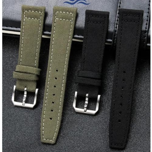 Bracelet de montre nylon textile de rechange pour boîtier classique chic