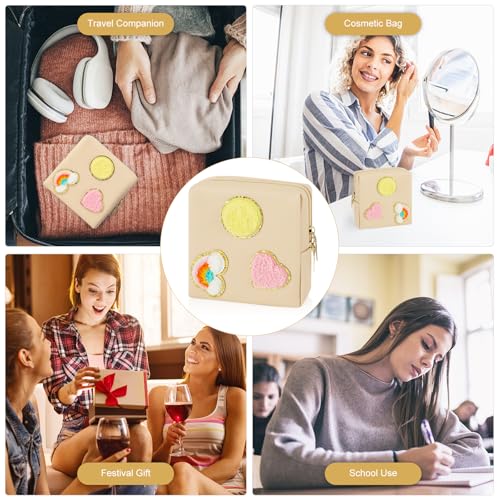 Image of airogym Period Bag for Women, Sanitary Napkin Storage Bag, Functional PU Leather Sanitary Pad Bags for Panty Liners, Tampons, Menstrual Cup Pouches, Sanitary Pads Organizer