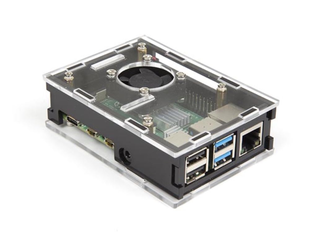 Whadda Starter kit Raspberry Pi 4 (4 GB) con custodia di raffreddamento, set completo per progetti Raspberry Pi 4 con MicroSD da 32 GB, Gigabit Ethernet, HDMI 4K, Bluetooth 5.0 e supporto PoE, impara