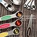 Magnetic Measuring Spoons Set Stainless Steel Dual Sided Stackable Teaspoon Tablespoon Nesting Measuring Spoon for Measuring Dry and Liquid Ingredients Color