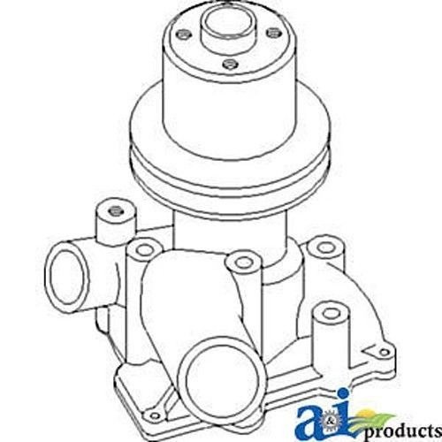 163365AS WATER PUMP W/ PULLEY Fits White/Oliver?Mpl Moline 4-78 1650 1655 2-70