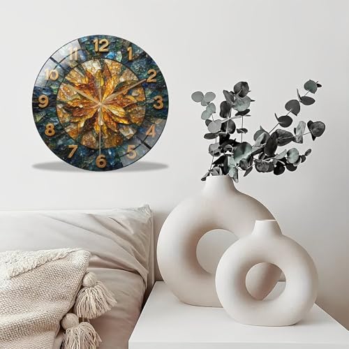 Reloj de Pared Redondo de 12 Pulgadas con Vidrio Templado miniatura 4