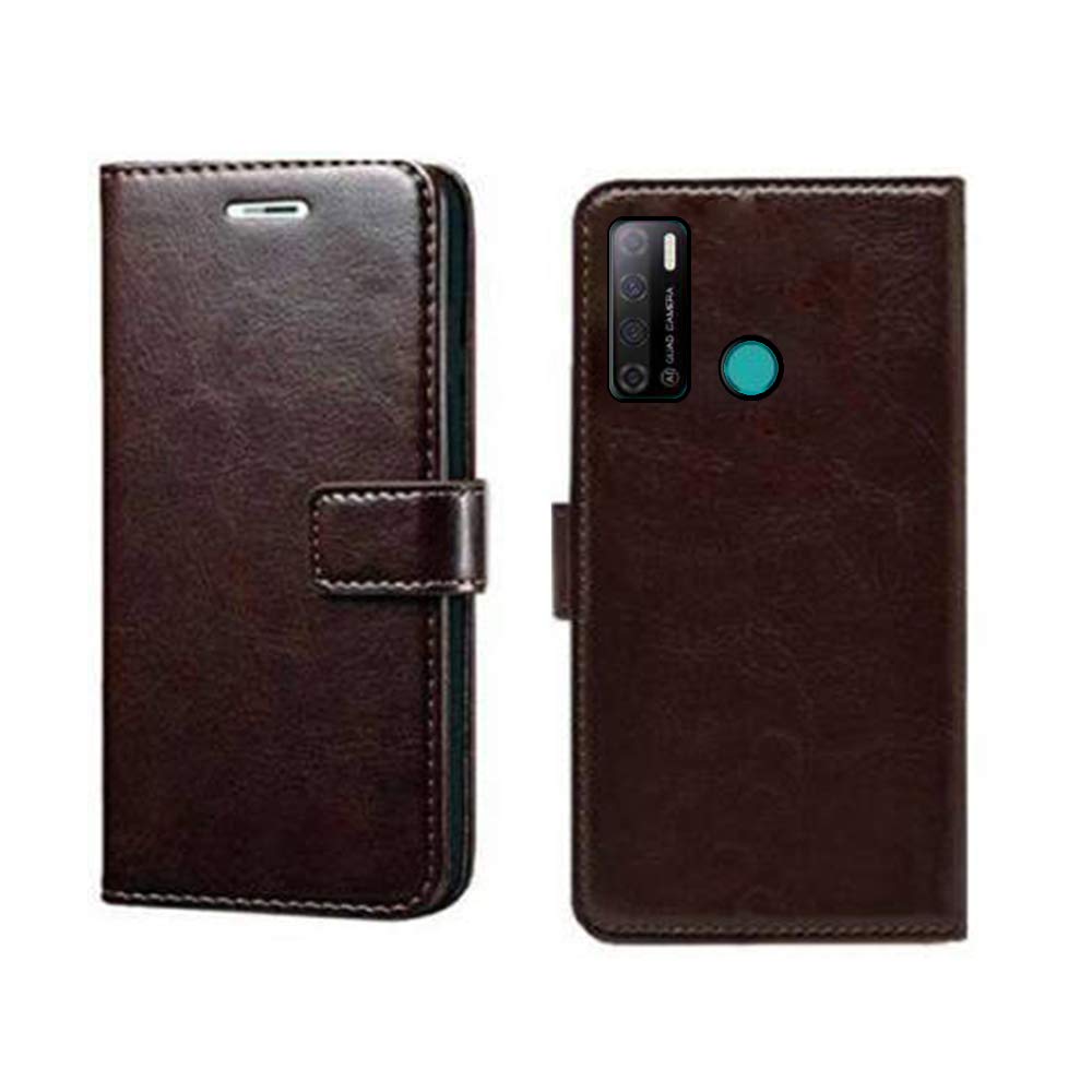Inktree® Tecno Spark Power 2 Flip Case | Premium Leather Finish | with Card Pockets | Wallet Stand |Complete Protection Flip Cover for Tecno Spark Power 2 - Coffee (B08PSPLSQ2) Amazon Price History, Amazon Price Tracker