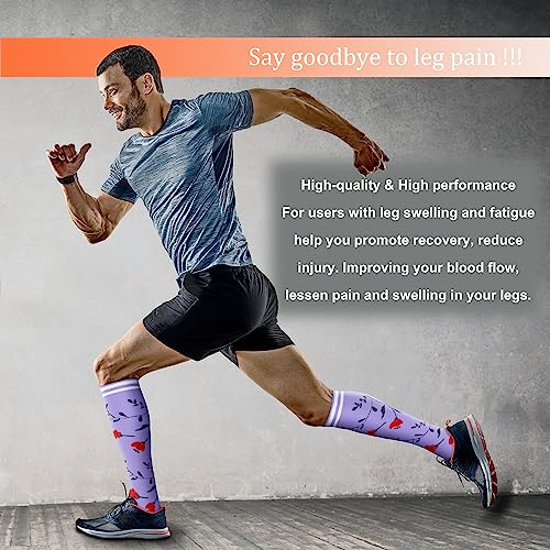 FEYHAY Copper Compression Socks (8 Pairs) 15-20 mmHg Circulation is Best Athletic & Daily for Men & Women, Running, Climbing2