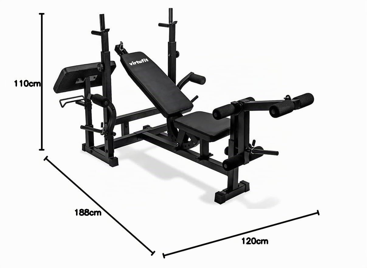 VirtuFit Banco de pesas multifuncional Deluxe