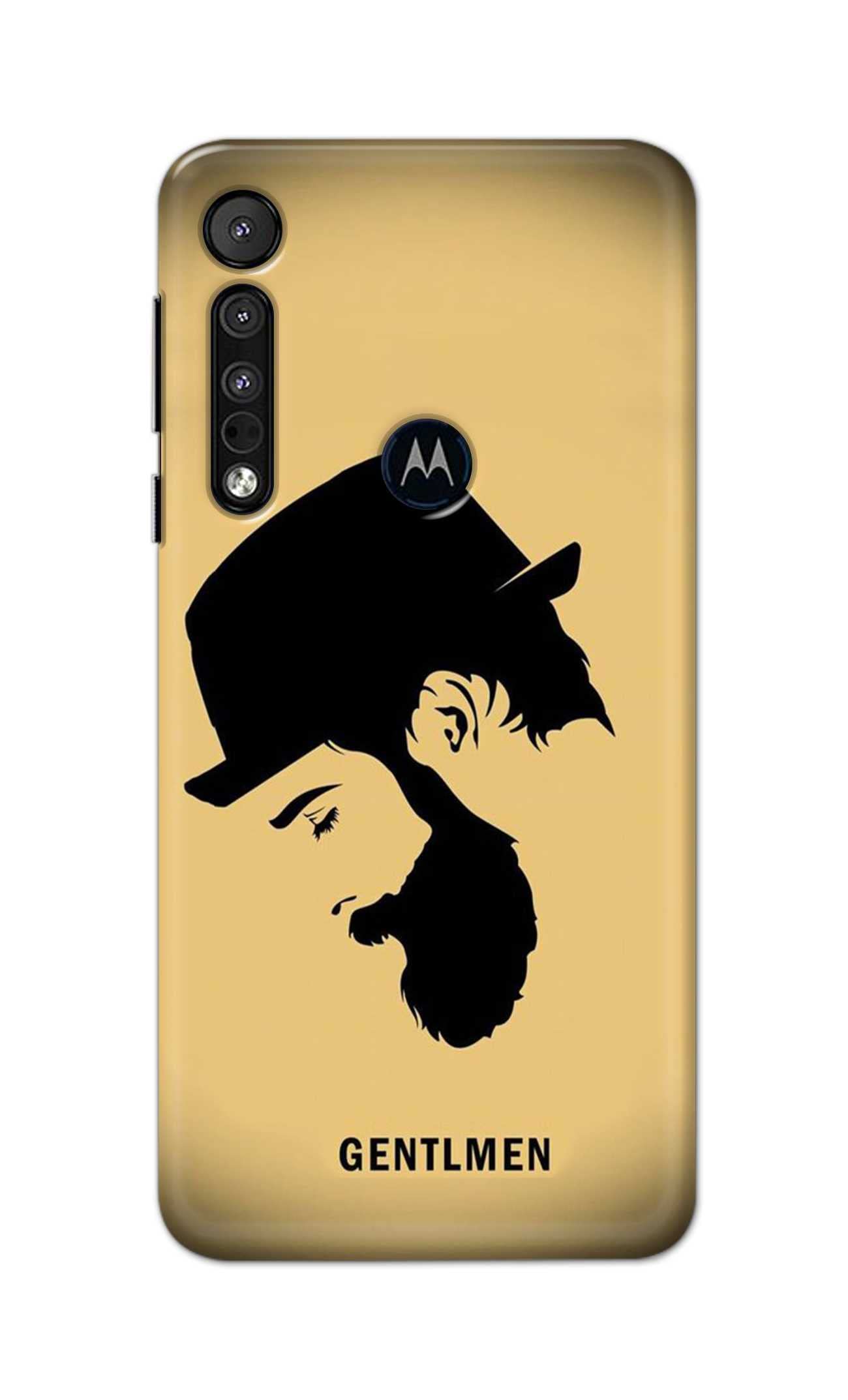 TweakyModDesigner Printed Hard Case | Beard Gentleman Back Cover Compatible with Motorola ONE Macro