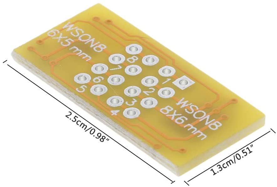 SATKIT Adattatore WSON8 DIP8 per Chip QFN8 DFN8 MLF8 Programmatori TL866II Plus RT809H RT809F 8 Pin