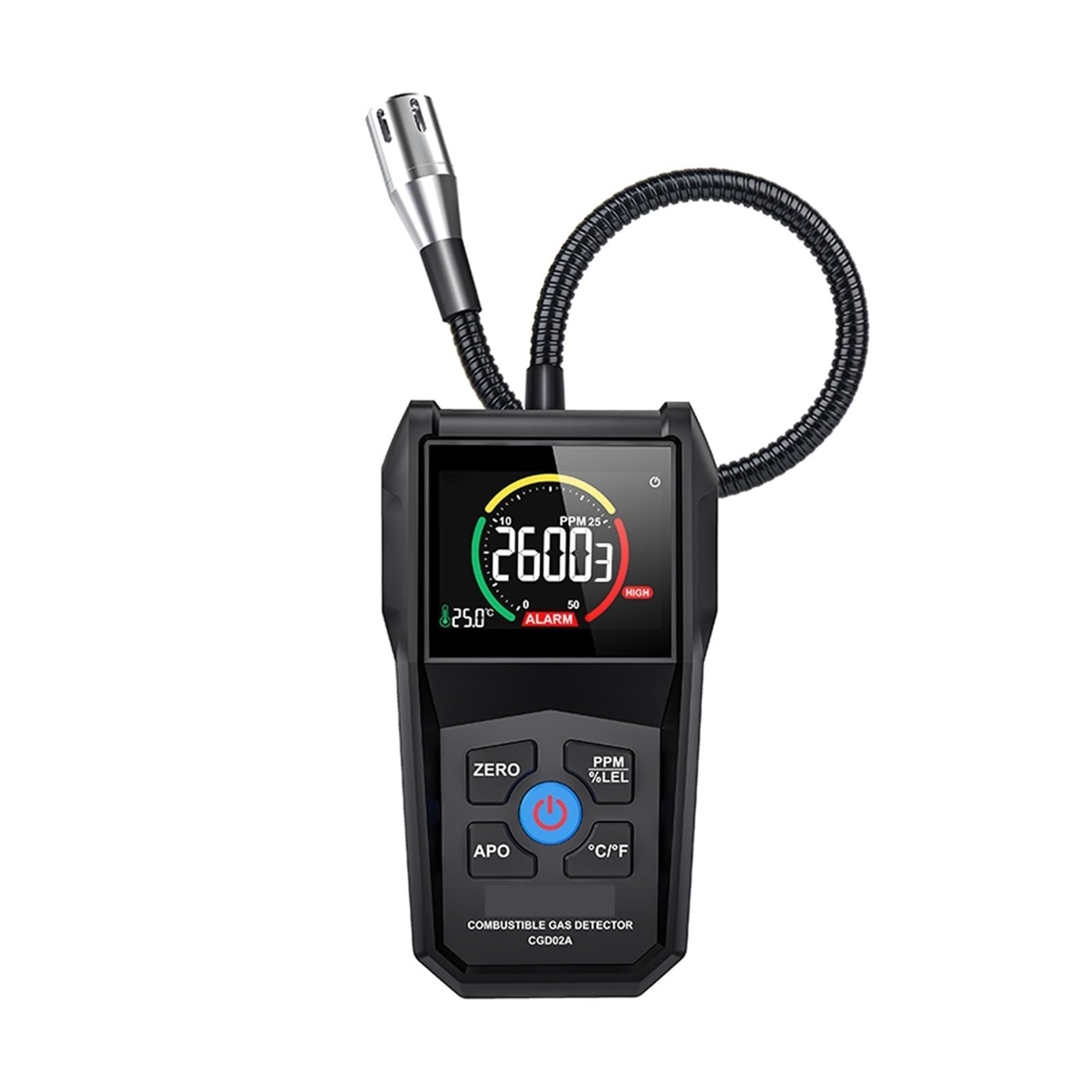 Gasdetektor, Gasdetektor Kältemittellecksucher Automotive Brennbares Gassensor LCD-Gasanalysator Luftqualitätsmonitor CGD02A für Arbeit, Zuhause(CGD01)