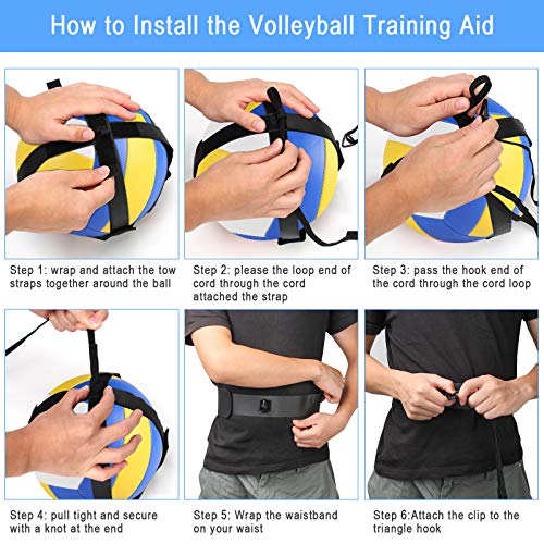 Volleyball Training Aid Soccer Practice Trainer with Adjustable Belt
