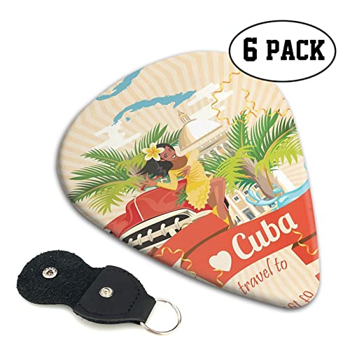 Island of Cuba Lot de 6 médiators pour guitare acoustique, guitare électrique, basse, ukulélé – fins, moyens et épais. - Les Beatles, Paul McCartney, John Lennon, RIngo Starr, George Harrison Island of Cuba Lot de 6 médiators pour guitare acoustique, guitare électrique, basse, ukulélé – fins, moyens et épais. – Image 3
