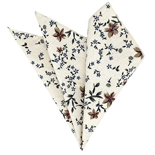 Image of Kebocis Men's Floral Pocket Square Handkerchief for Men
