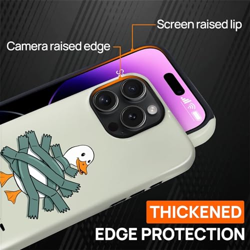 Coque iPhone 16 Pro Max silicone rigide double couche antichoc compatible MagSafe oie
