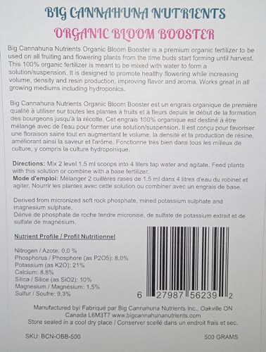 Fertilizante Organic Bloom Booster 500 Gram miniatura 3