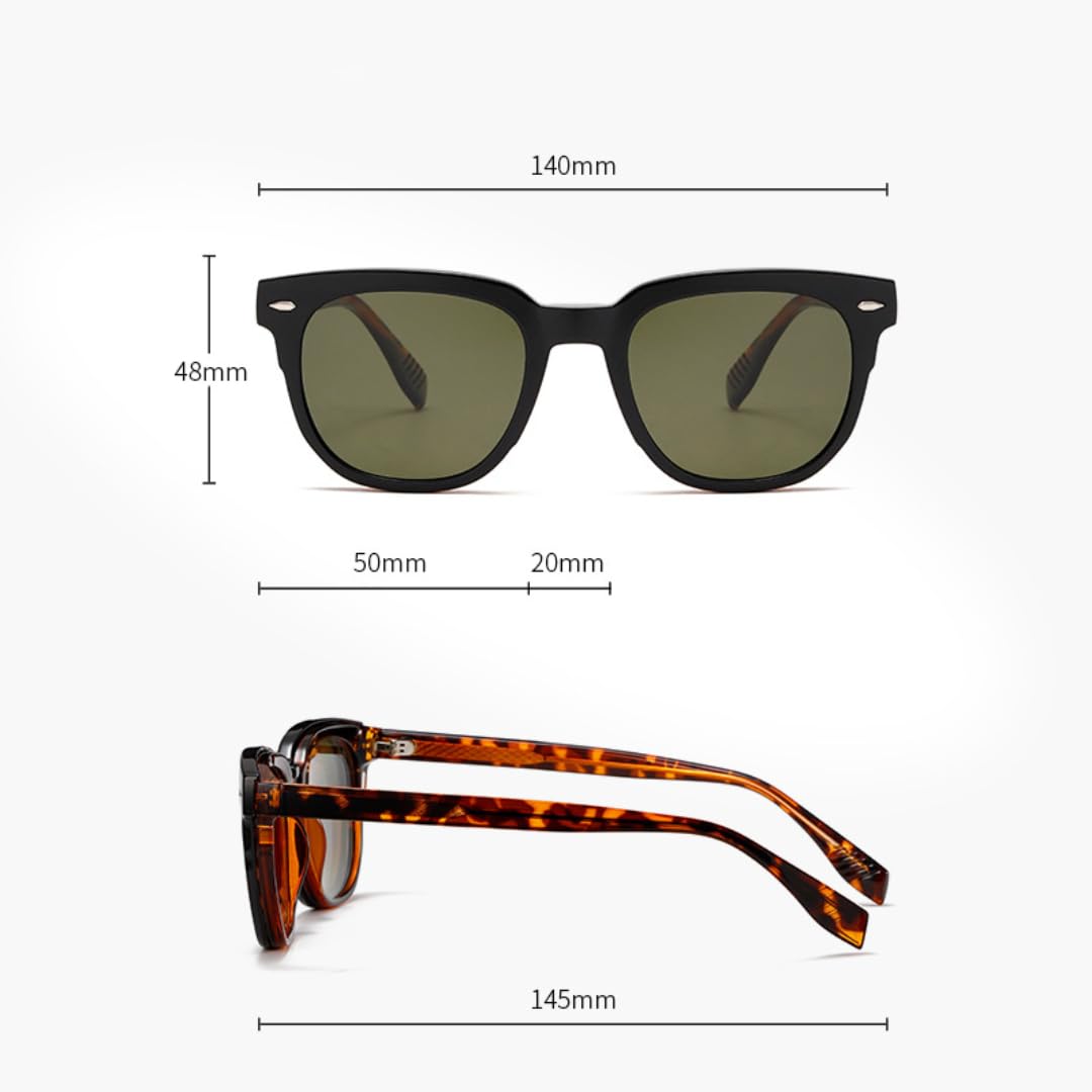 Eleganti occhiali da sole magnetici per esterni con protezione solare UV400, stile street style.