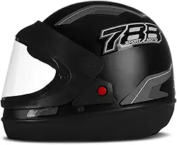 CAPACETE FECHADO PRO TORK NEW SPORT MOTO PRETO - CINZA TAM. 62
