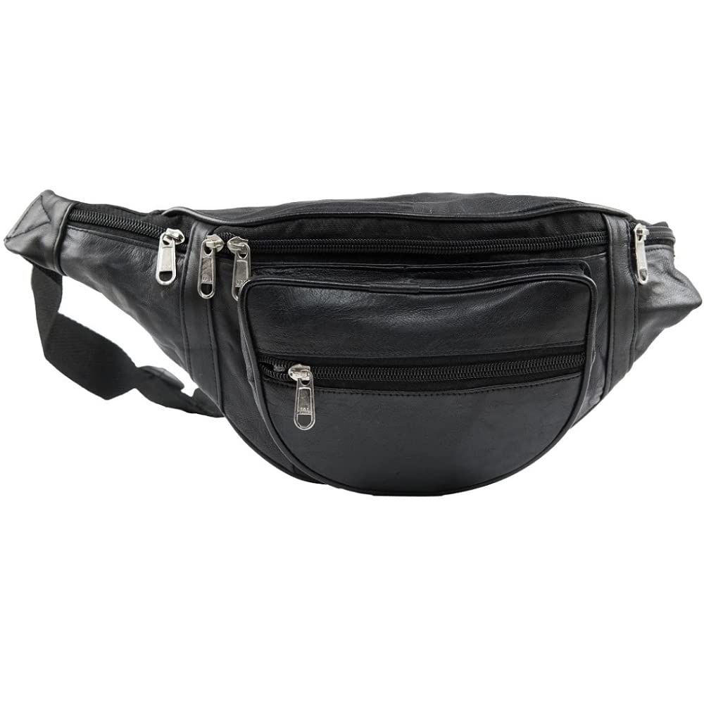 Horizon CG Men's and Women's Ahram/EHRAM/Ihram Money Belt/Free Size/Leather Black Waist Bag Elegant Style Travel Pouch Passport Holder Adjustable Strap-image-27